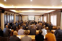 安吉县佛协2023年度第二期县级佛教教职人员轮训开班式在灵峰讲寺举行