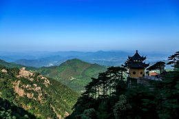 五大名山:九华山地藏菩萨道场风景图