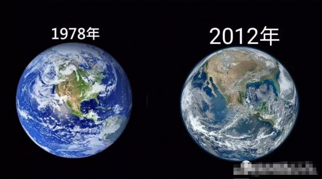 地球对比图