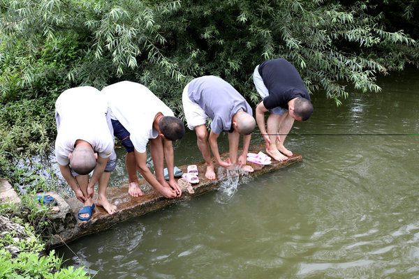 2020年度圣辉大和尚带领湖南佛学院学生到长沙金井九溪古寺插秧体验农禅并重 (26).JPG
